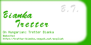bianka tretter business card